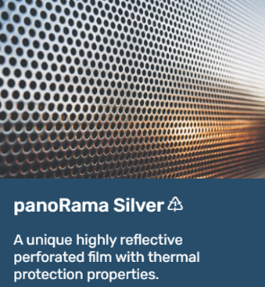 panoRama Silver - Exterior-Mount One Way Vision Film with a Mirror-Like Face