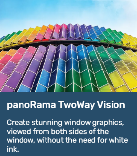 panoRama TwoWay Vision - Two-Sided Visible Window Graphic Film