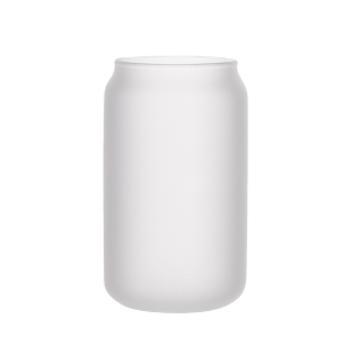 Frosted Beer Can Glass 13oz