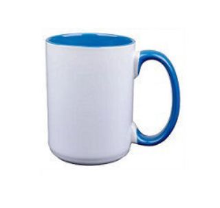 15oz Mugs Two-Tone Mug- Sky Blue