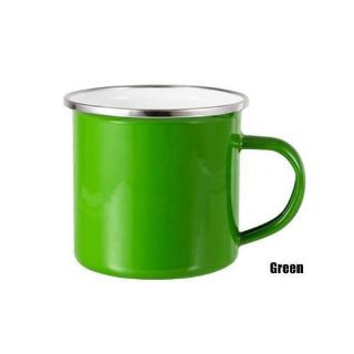 12oz Enamel Cup - Green