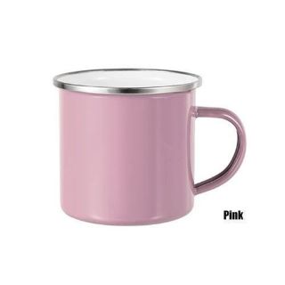 12oz Enamel Cup - Pink