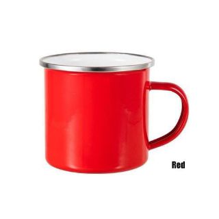 12oz Enamel Cup - Red