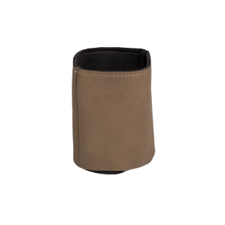 12oz Faux Leather Can Cooler for Laser Engraving Buckskin with Black Lettering